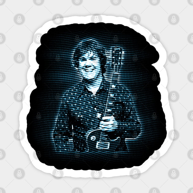 Still Got the Blues Celebrate the Guitar Mastery of Gary Moore with a Stylish T-Shirt Sticker by Angel Shopworks